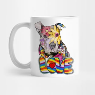 Peace love and pitbulls Mug